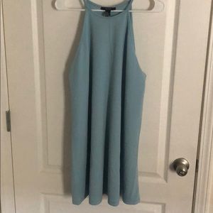 Baby blue simple dress